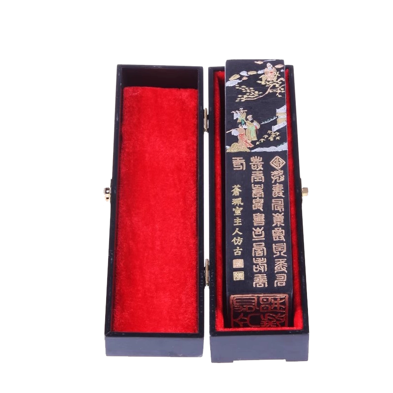 徽墨胡开文墨庄5.3两龙德墨条手工墨块书画专用