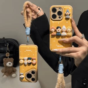 
Three-dimensional doll doll suitable for Apple 17promax mobile phone case iPhone16/15 new Huawei mate70 autumn and winter pura80 female Reno14 all-inclusive vivos30 glory 400 Xiaomi