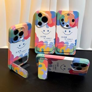 
Film color graffiti smiley face suitable for Apple 16promax mobile phone case Xiaomi 15 Huawei mate60pro protective cover pura70 glory 400 new OPPOReno14 female vivos30
