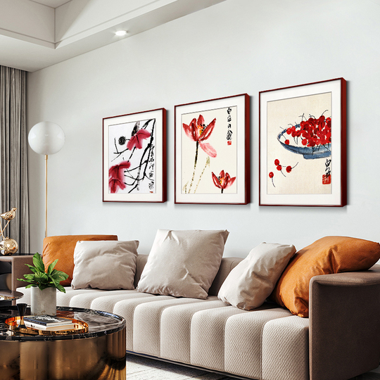 斉白石 中国画 - 花の壁画 - 紫藤酔仙