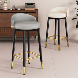 Bar Stool High Chair Simple Home Use Cashier Counter Light Luxury High-End Feel Bar Soft Backrest Long Sitting Not Tiring Stool