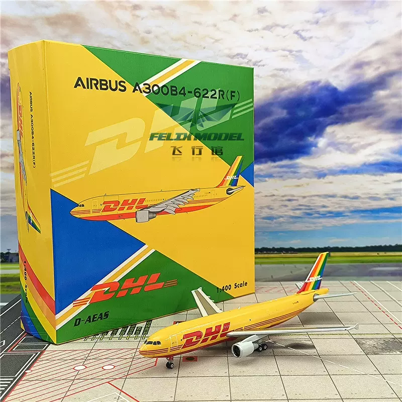 Phoenix 04473 敦豪快递DHL A300-600 D-AEAS 1:400 彩虹-Taobao