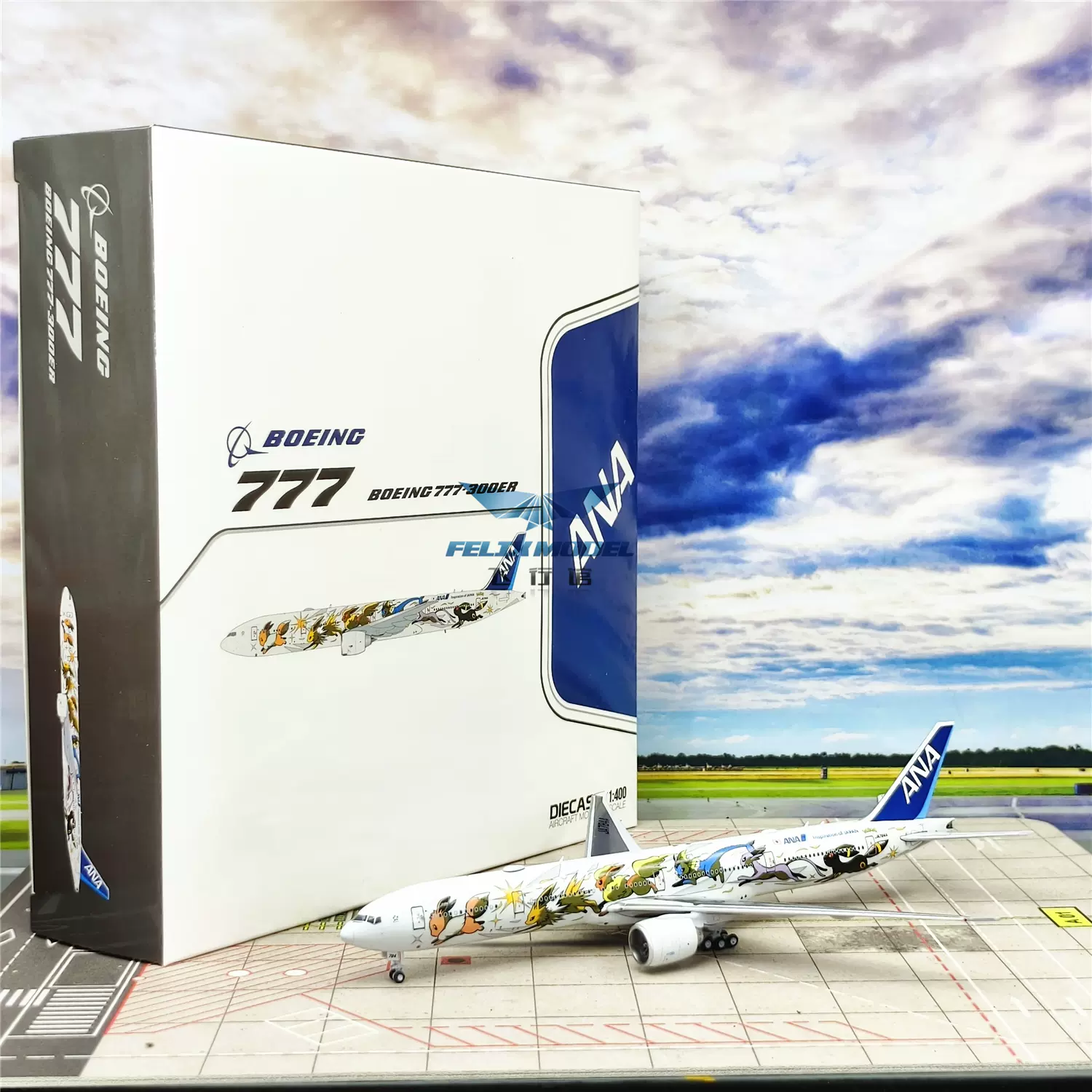 JC Wings SA4033 全日空B777-300ER JA784A 1:400 合金飞机模型