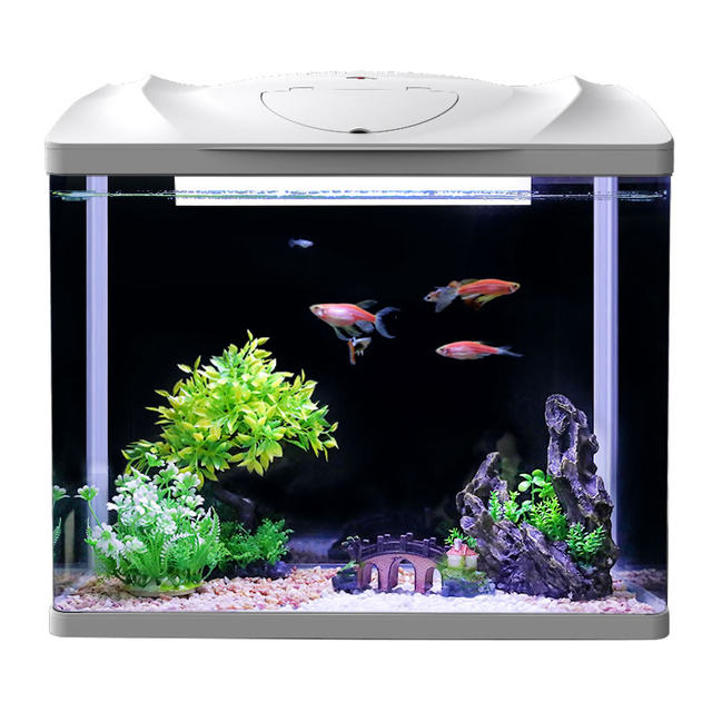 Photo inspiration: Sensen Fish Tank Aquarium Ecological Desktop Goldfish Tank Glass Small Photo Inspiration
