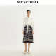 MEACHEAL Michelle Summer New Women's Clothing Yuna Garden Pattern Mulberry Silk Skirt A-line Skirt