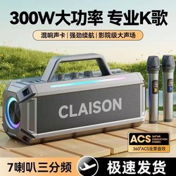 300W Audio Bluetooth Speaker Wireless Home High-Quality Large-Volume Portable Outdoor Karaoke Sound Card Subwoofer