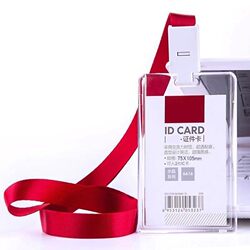 Large Crystal Acrylic Card Holder High-End Transparent Badge A7 Work Id Access Control Badge Factory Brand