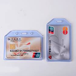 Soft Card Holder, Thick Soft Rubber Cover, Id Card, Badge, Work Permit, Pvc Badge, Student Employee Id Card Bus