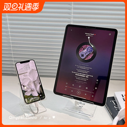Qingpai Transparentní Akrylový Držák Na Mobilní Telefon Držák Na Tablet Ipad Skládací Stolní Stojan Pevný Nastavitelný úhel