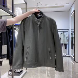 
PEACEBIRD Men's Fashion Casual Leather Jacket B1BDD4F04