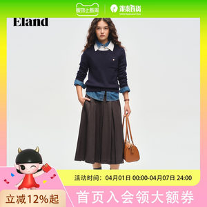 
Eland sweater women's contrasting color sweater top