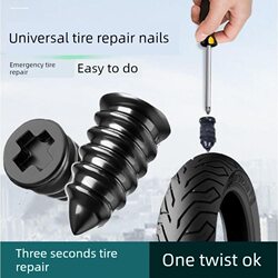 Emergency Tire Repair Rubber Nails, Quick and Non-Damaging Tool for Cars, Bicycles, Electric Motorcycles, and Large Workpieces