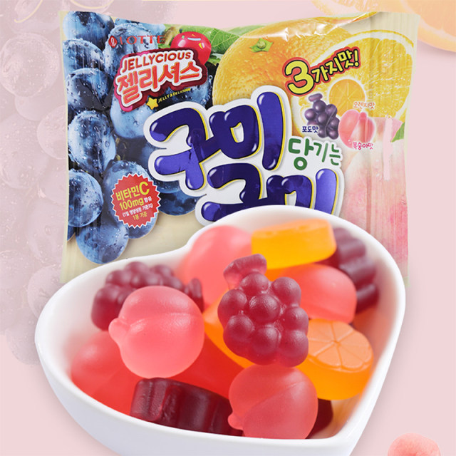 Korean Food Lottery Lottery Camel 4 bags of mixed fruit shark popsicles watermelon Q bomb net red imported snacks
