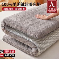 Lamb Wool Mattress for Home Bedroom, Thickened Fleece Mattress Pad, Milk Velvet Soft Cushion, Special for Rental Housing, Winter Use