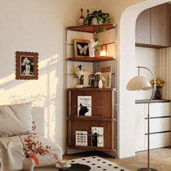 Corner Cabinet, Second-Hand Corner Storage Rack, Living Room Triangle Cabinet, Bedroom Corner Multi-Functional Corner Storage Cabinet, Bookcase