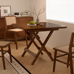 Solid Wood Folding Table, Square Dining Table, Household Square Table, Simple Dining Table for Small Apartments, New Type of Foldable Table