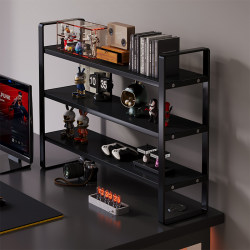 E-Sports Style Desktop Storage Rack, Desk Bookshelf, Computer Desk Storage Rack, Dormitory Layered Rack, Simple Small Bookcase