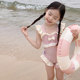 Girls swimwear children's quick-drying swimwear 2025 new Internet celebrity fairy backless one-piece bow bikini