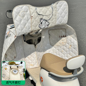 Electric vehicle windshield, summer sunshade, battery motorcycle, all-season waterproof, windproof, non-abrasive headlights