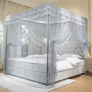 Home bedroom palace mosquito nets landing bracket encryption account 1.5 meters 1.8 meters single double pattern two accounts
