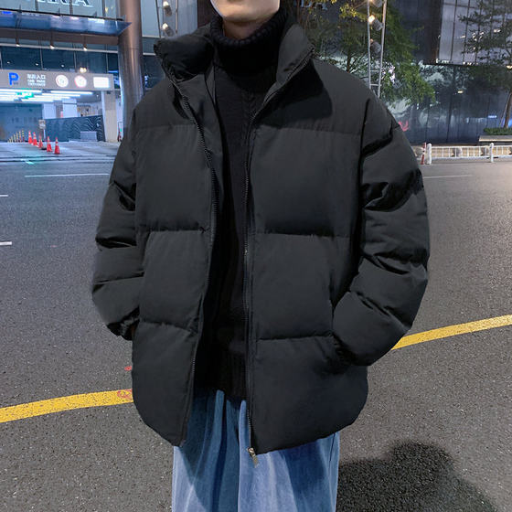
2021 new popular cotton-padded jacket men's trendy brand ins student thickened cotton-padded jacket ulzzang jacket couple wear cotton jacket