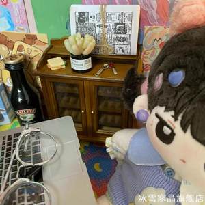 15cm20cm laptop mirror cotton doll photo display props bjd doll accessories