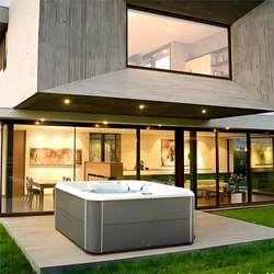 Outdoor Villa Massage Bathtub, Hot Spring Bath, Acrylic Intelligent Constant Temperature Heated Spa, Bed and Breakfast Surf Spa Pool