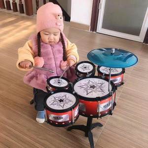 Shelf drum children's drum toys beginners knocking on the percussion instrument large simulation jazz's drum intelligence development puzzle
