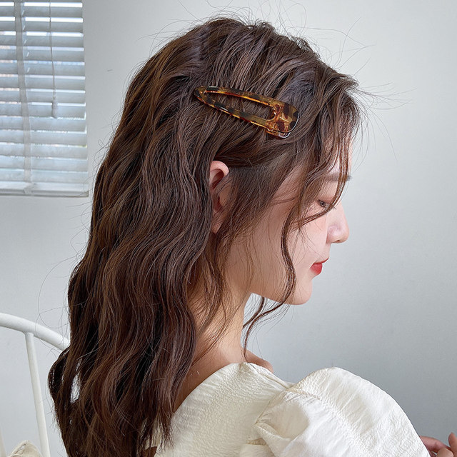 Side hair clip net red 2025 new clip headdress female duckbill folder large bangs clipper side clip Korean card