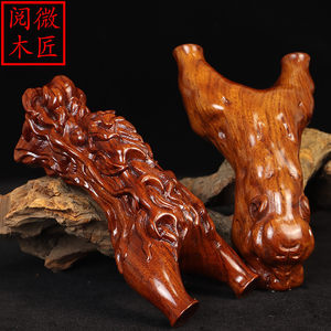 
Desert iron solid wood carving slingshot faucet Venus Sandalwood Wenwan Handle Handle Parts Men's Carrying Handle Parts High-precision Slingshot