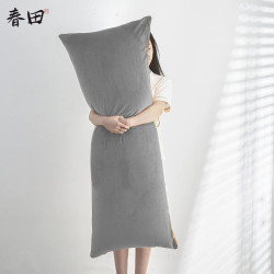 Velvet Solid Color Rectangular Cushion Sofa Long Pillow Living Room Bedroom Headboard Large Throw Pillow Cover Lumbar Pillow