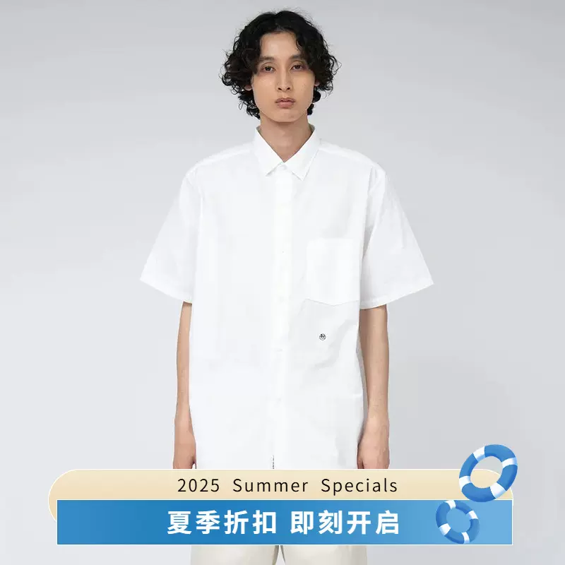 YOKE Boxy Regular Collar Shirt S YOKE BOXY STRIPE REGULAR COLLAR