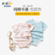 Baby clothes summer thin hip-covering clothes for boys baby summer short-sleeved hip-covering clothes for baby girls princess harem clothes for toddlers cute