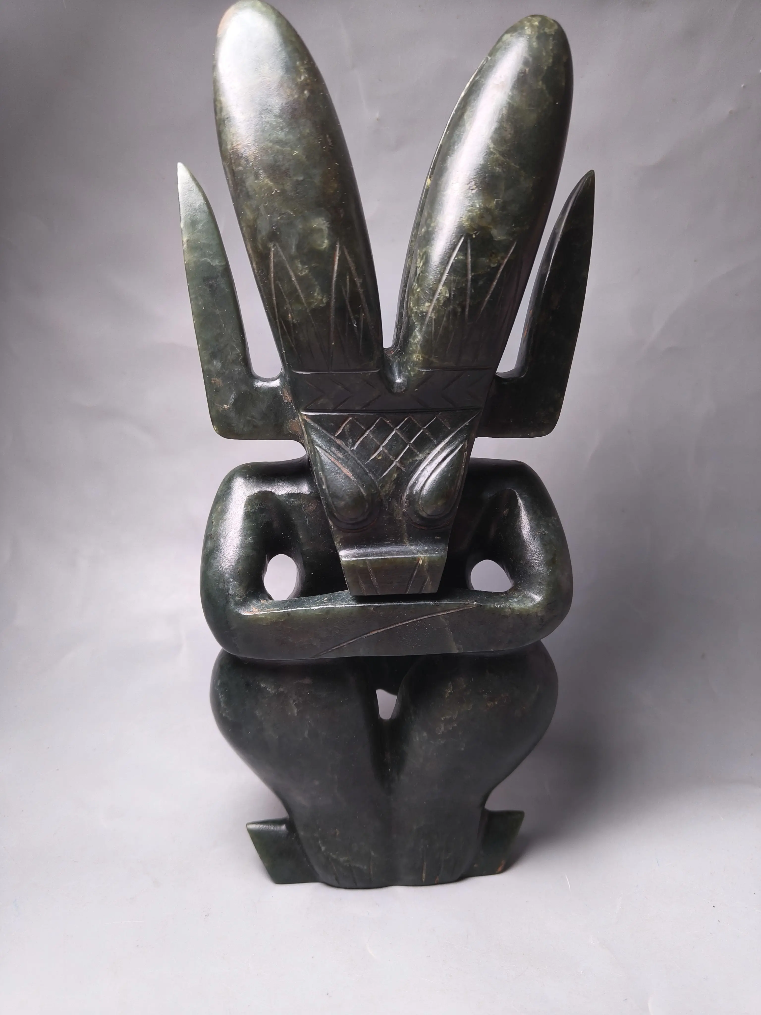 古美術　遼西紅山文化　太陽神等　4個セット　黒曜石　古玉細工 古美術 遼西紅山文化 太陽神等 4個セット 黒曜石 古玉細工 古