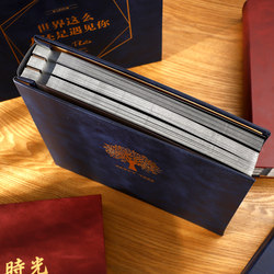 Photo Album DIY Photo Album Large Capacity Hand-Pasted Family Insert-Type Photo Album Self-Adhesive Commemorative Album