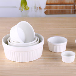 Ceramic Pudding Cup, Oven Baking Cup, Dessert Bowl, Cake Cup, Seasoning Bowl, Wicker Cup, Baking Mold, Soufflé Baking Bowl