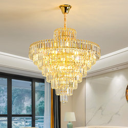 Creative Living Room Crystal Chandelier, European-Style Dining Room Chandelier, Elegant Study Room Bedroom Lamp, Duplex Staircase Corridor Balcony Lamp