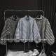 Stand-collar cardigan striped lamb velvet jacket loose and slim mid-length 2025 winter new top ins trendy