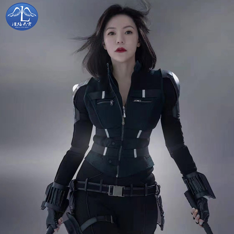 غ -MANLU YUNXIAO AVENGERS 3 BLACK WIDOW COS Ʈ  Ʈ ȭ  COSPLAY Ʈ-