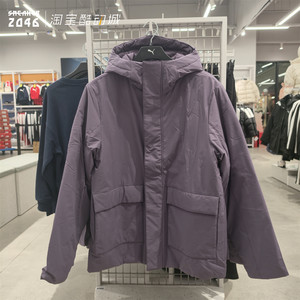 
PUMA men's and women's outdoor comfortable soft-surface windproof, waterproof and warm hooded cotton jacket 689588