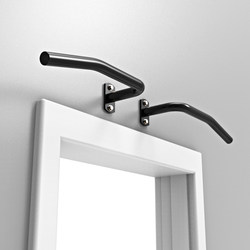 Door Wall-Mounted Horizontal Bar Home Fitness Equipment Door Frame Wall Single and Parallel Bar Pull-Up Equipment Single Bar Fixed