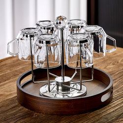 Glass Cup for Home Use, High-Temperature Resistant, High-End Feel, Beer and Tea Cup, Light Luxury Living Room Hospitality Water Kettle Set