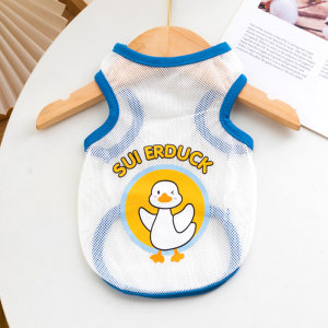 
New Summer Thin Dog Clothing Large Mesh Vest Pet Vest French Dou Teddy Small Dog Cat Clothing