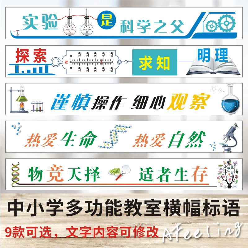 学校物理化学名人名言标语科学实验室班级文化布置墙贴纸y