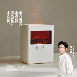 Olayks Instant Humidifier for Home Use, Silent, Small Size for Bedroom, Suitable for Pregnant Women and Babies, Air Humidifier for Living Room, Large Mist Output, Flame Design