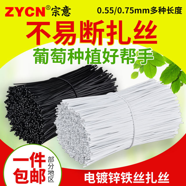 Zongyi 0.55mm electroplated galvanized iron wire tie wire optical cable tie grapevine branch frame tie wire flat