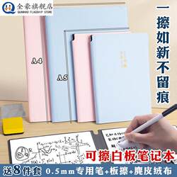 Small Whiteboard Draft Paper Leather Whiteboard Notebook Desktop Note Board Writing Board Erasable A5 Handwriting Board Office Planning Board Portable Memo Whiteboard A4