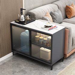 Light Luxury Slate Sofa Side Cabinet Side Cabinet Living Room Rectangular Corner Table Storage Tea Cabinet Home Storage Cupboard