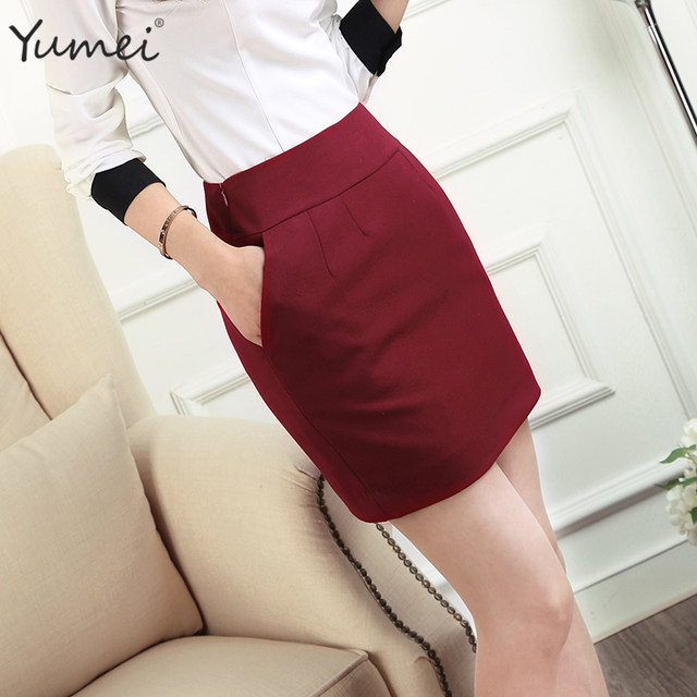 Professional skirt women's bag hip skirt, air multiplied temperament, short skirt work skirt pocket skirt skirt, suit skirt spring and summer
