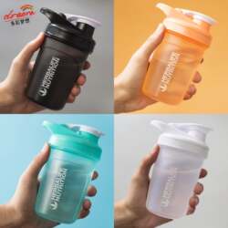 Protein Powder Shaker Cup, Meal Replacement Shake Cup, Fresh Style with Mixing Ball, with Scale, Small Size, Mini, Small Capacity, for Fitness